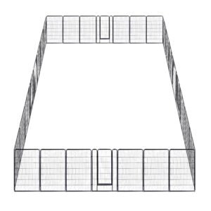 Yescom Heavy Duty Dog Playpen 48" Tall 32-Panel Puppy Pen Metal