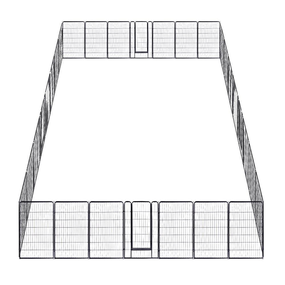 Yescom Heavy Duty Dog Playpen 48" Tall 32-Panel Puppy Pen Metal