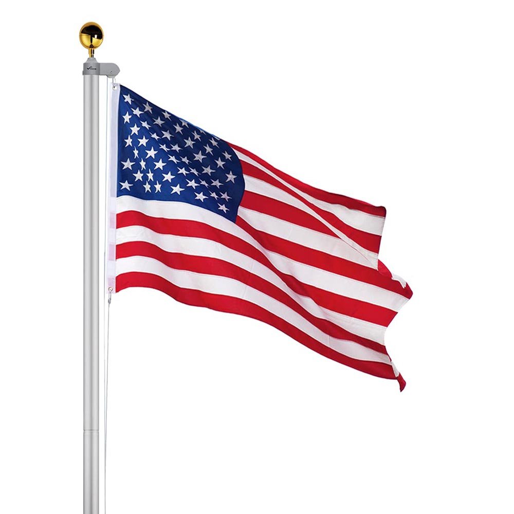Yescom Bravery 13Gauge Aluminum Flagpole (20', 25', 30' Options)