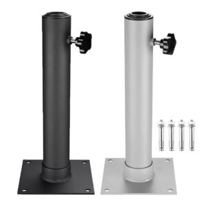 Yescom Telescopic FlagPole Deck Mount 16" x 2 3/8"