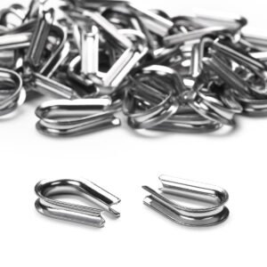 Yescom Stainless Steel Wire Cable Thimble 50ct/pk
