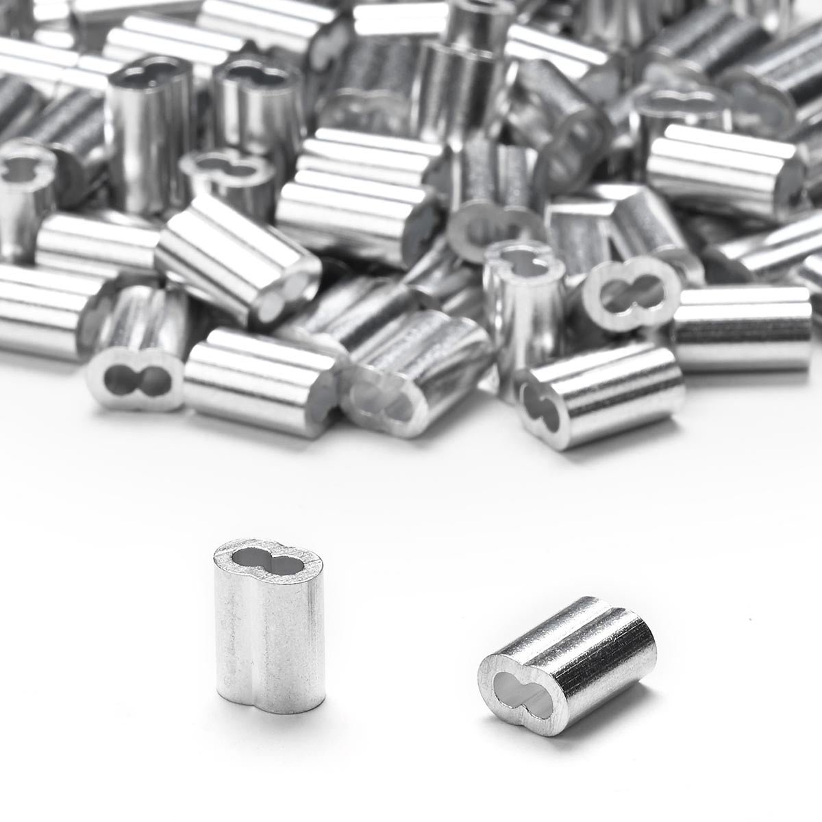 Yescom Wire Cable Aluminum Crimping Sleeve for 2-2.5mm 100ct.