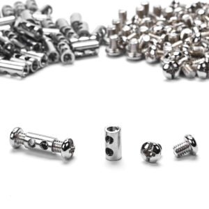 Yescom Double-hole Wire Cable Clips with M4 Screws for 1-2mm 60ct.
