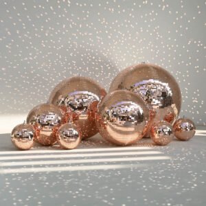Yescom Rose Gold Mirror Ball for Beach Wedding Luxury Gala