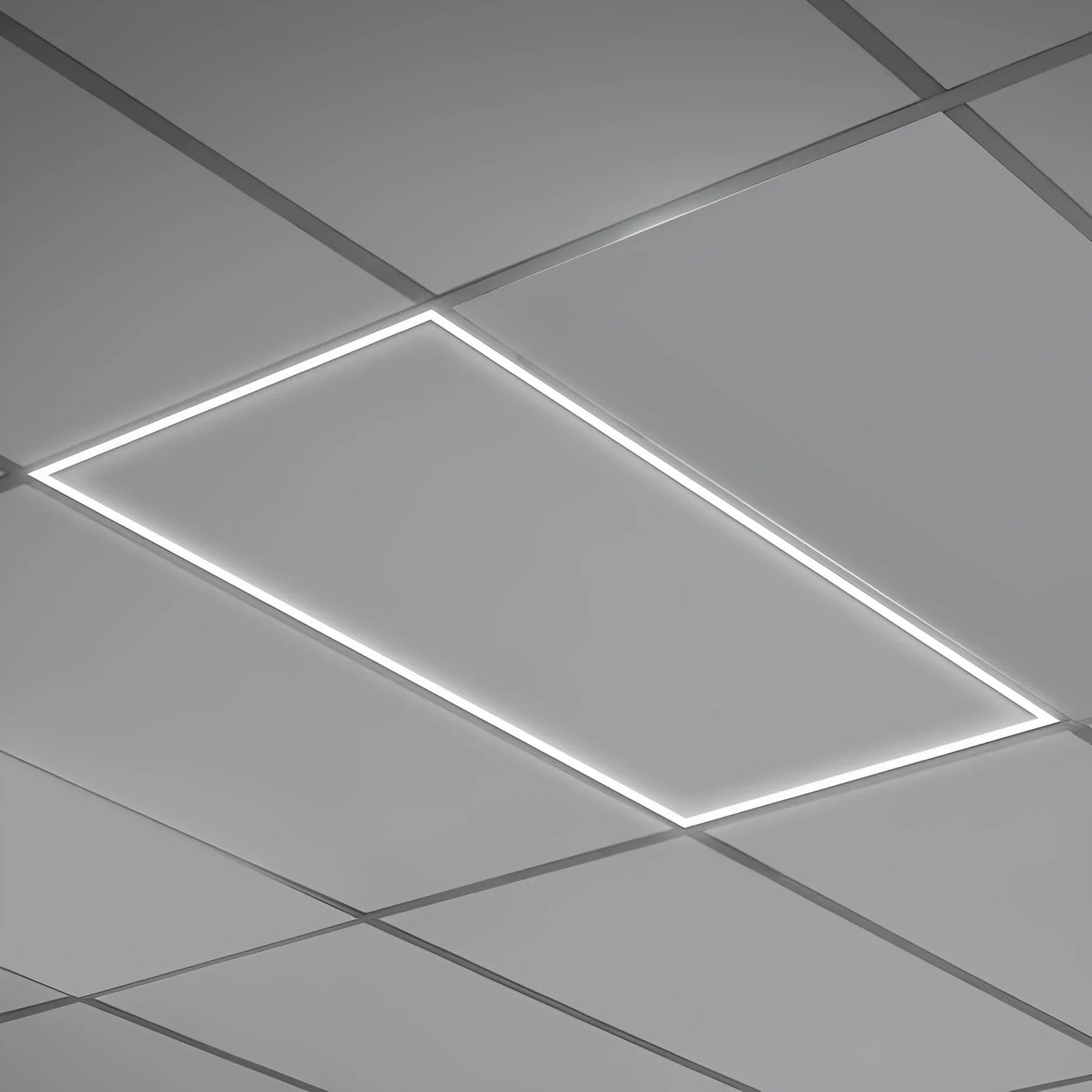 LED Frame Light/ T-Bar, 40W/50W/60W, 2x4, Adjustable Wattage and 5CCT 3000K-6500K, 7800 Lumens