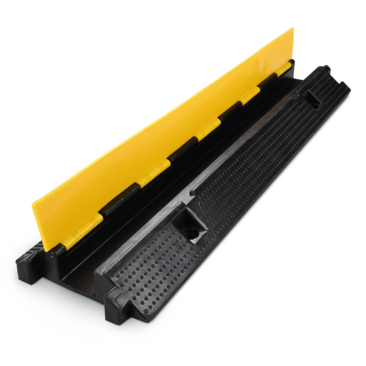 Yescom Cable Ramp Protector Rubber Cable Cover 1-Channel for 2" Cables
