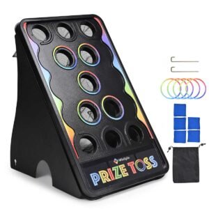 WinSpin Outdoor Bag Toss Game with Board & 5 Bean Bags
