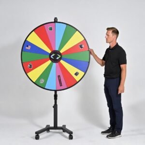 WinSpin 48" Rolling Stand Prize Wheel Color
