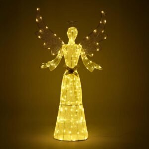 Yescom 5.6ft Outdoor Christmas Angel Large Yard Decorations