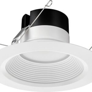 LED Recessed Downlight, 8 Inch, Selectable 36W/27W/18W and CCT 2700K-5000K, 4,000 Lumens, 120-347 VAC