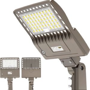 200W LED Parking Lot Light, 28,000 Lumens, 5000K, 100-277 VAC, Slip-fitter Mount