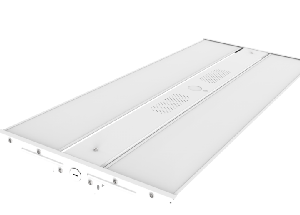 LED Linear High Bay Light, 3ft, 300W/225W/165W Adjustable, CCT 5000K, 45,000 Lumens, 120-277 VAC