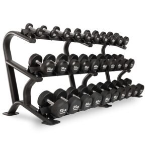 Round Commercial Urethane Dumbbells (5-50 lb and 5-75 lb Sets)