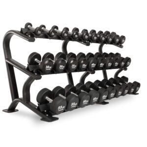Round Commercial Urethane Dumbbells (5-50 lb and 5-75 lb Sets)
