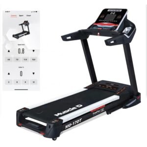 Light Commercial Treadmill - Muscle D Fitness - LED Display - Heart Rate Monitor - Cup Holder - Adjustable Speed and Incline
