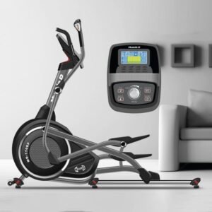 Light Commercial Elliptical Trainer - Muscle D Fitness - LED Display - Upper and Lower Body Movement - Heart Rate Monitor