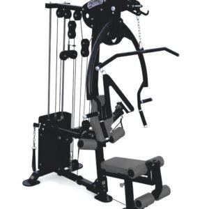 Compact Single-Stack Multi-Gym - Muscle D Fitness - Leg Extension - Seated Chest Row - Seated Row - Chest Pulley - Ab Crunch - Home Gym