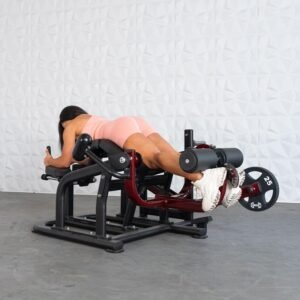 Pro Strength Prone Leg Curl - Muscle D Fitness - Adjustable Plate Loaded Hamstring Machine
