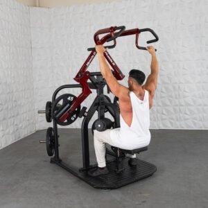 Pro Strength Rotary Lat Pull-Down - Muscle D Fitness - Premium - Adjustable - Plate Loaded - Lat Training