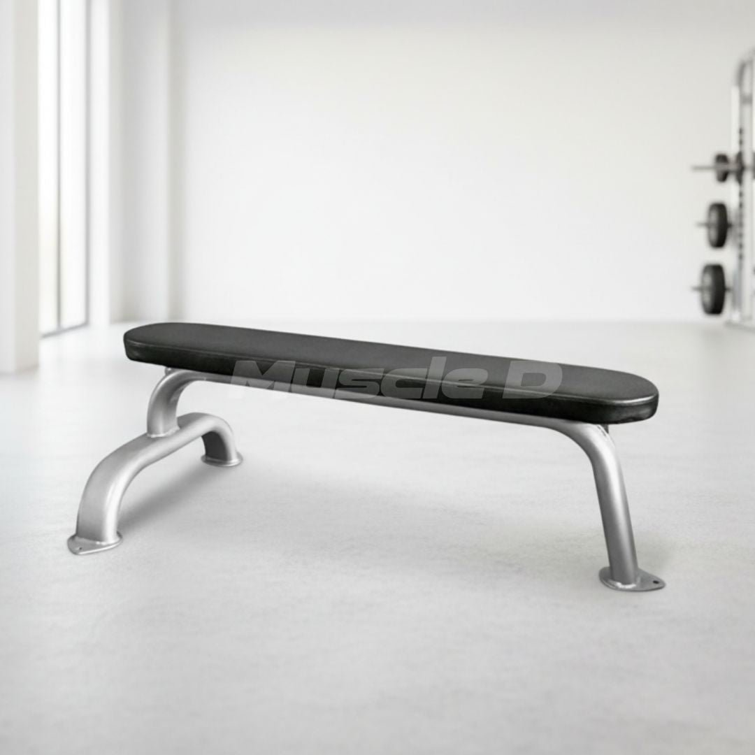 Flat Bench - Muscle D Fitness - Flat Utility Bench - 11 Gauge Steel - Commercial Upholstery