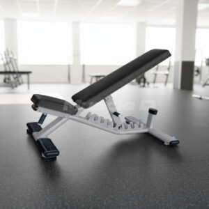 Flat to Incline Bench - Muscle D Fitness - 11 Gauge Steel - Commercial Upholstery - Seat and Back are Adjustable