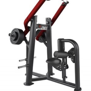 Elite Leverage Front Lat Pulldown - Muscle D Fitness - Commercial - Adjustable Seat - Plate Loaded - Back Workout