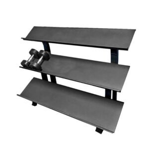 3-Tier Hex Dumbbell Rack - Muscle D Fitness - 15 Pair Storage