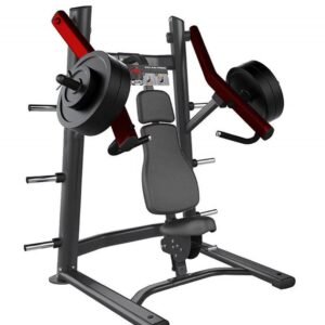 Elite Leverage Incline Chest Press - Muscle D Fitness - Commercial Grade - Adjustable Seat - Plate Loaded - Pec Workout