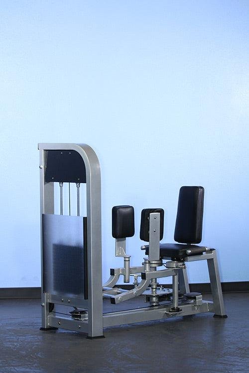 Dual Function Inner-Outer Thigh Combo - Muscle D Fitness - Seated - Adjustable - Pin Selectorized