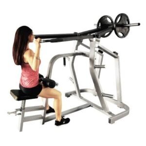 Power Leverage Iso Lateral Lat Pulldown - Muscle D Fitness - 11 Gauge Steel - Weight Storage Pegs