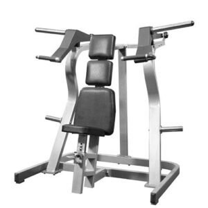 Power Leverage Iso Lateral Shoulder Press - Muscle D Fitness - Adjustable Seat - Weight Storage Pegs - Plate Load MIlitary Press