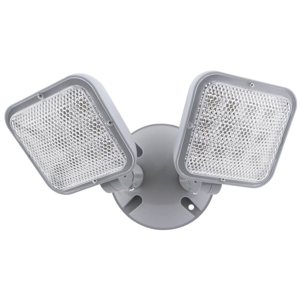 LED Emergency Light, 2 Remote Head Lamp 1.2W, 4000K, 120-277 VAC