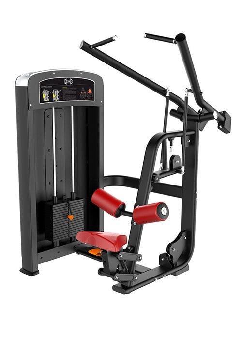 Elite Selectorized Lat Pulldown - Muscle D Fitness - Commercial Adjustable Seated Pin Selectorized Lat Pull-Down