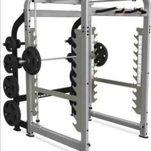 MAX Rack - NEW - Muscle D Fitness - Plate Load Multi-Dimensional Smith Machine - Weight Storage Pegs Included - Functional Chin Bar