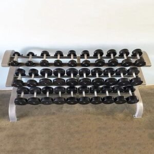 Three Tier 15 Pairs Dumbbell Rack - Muscle D Fitness - Commercial Grade 3 Tier Dummbbell Rack