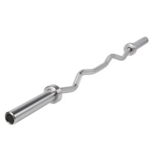 5' Hard Chrome EZ Curl Bar – Ergonomic Arm Training | Muscle D Fitness