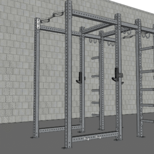 TGrip Commercial Rack and a Half - 3x3 Steel - Functional Multi-Grip Pull-Up - Plate Storage - J-Hooks