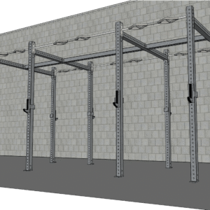 TGrip Commercial 14' Rig - 3x3 Steel - Functional Multi-Grip Pull-Up - Sandwich Style J-Hooks