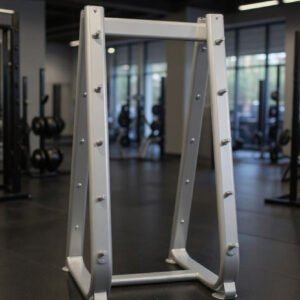 Barbell Rack - Elite Series - Silver - Muscle D Fitness - 10 Bar Fitness Storage
