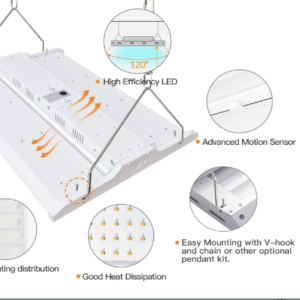 LED Linear High Bay Light, 2ft, 210W, CCT 5000K, 28,350 Lumens, 120-277 VAC