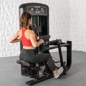 Elite Selectorized Seated Row - Muscle D Fitness - Commercial Adjustable Seated Pin Selectorized Rear Delt Workout