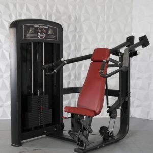 Elite Selectorized Shoulder Press - Muscle D Fitness - Commercial Adjustable Seated Pin Selectorized Shoulder Press Traps Shoulder Workout