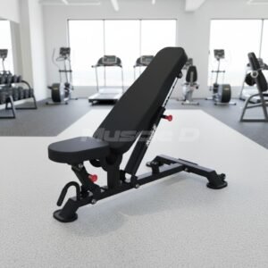 Vertical Flat to Incline Bench - Muscle D Fitness - Sturdy Adjustable Flat to Incline Bench