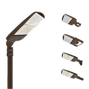300W LED Parking Lot Light - Photocell-Ready Top Socket & Slip Fitter Mount, 5000K, 45000 Lumens