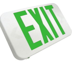 LED Compact Thermoplastic Exit Sign - 120/277V
