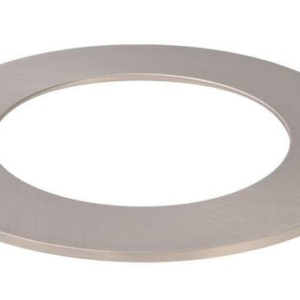 6-Inch Nickel LED Recessed Ceiling Light Designer Trim Ring
