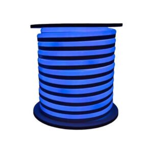 LED Neon Rope Light - 50Ft - 120V - Blue - 164W - Waterproof IP67 - ETL Listed - Includes Clips & Connectors