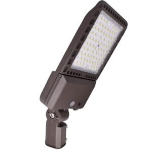 300W LED Parking Lot Light, 4000K, 45000 Lumens, Slip-Fit Mount, Photocell-Ready Base