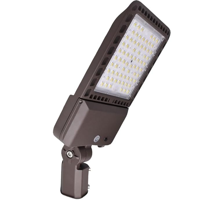 300W LED Parking Lot Light, 4000K, 45000 Lumens, Slip-Fit Mount, Photocell-Ready Base