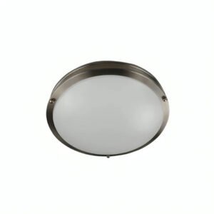 Double Ring LED Flush Mount Ceiling Fixture, 30W, 2250 Lm, 2700K/3K/3500K/4K/5K Adj CCT, 120 VAC, 16in, Triac Dimmable - ETL & ES Listed